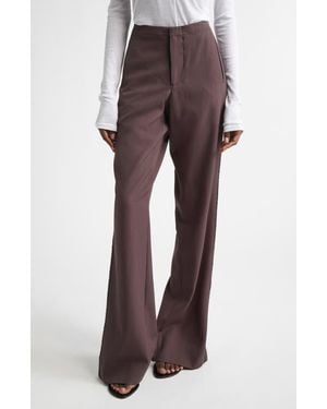 DIOTIMA Unum Merino Wool Wide Leg Pants - Brown