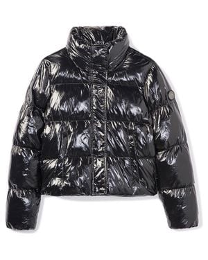 Noize Coco Crop Water Resistant Puffer Jacket - Black