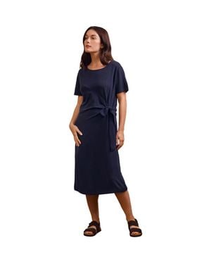 Celtic & Co. Knot Detail Jersey Dress - Blue