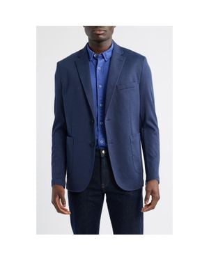 Johnston & Murphy Xc Flex Bird's Eye Knit Sport Coat - Blue