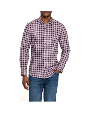 Con.struct Check Woven Long Sleeve Basic - Red