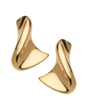 Jennifer Zeuner Anine Wavy Drop Earrings - Metallic