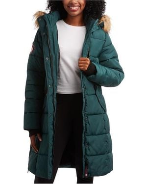 canada weather gear Heavyweight Long Parka Jacket - Green