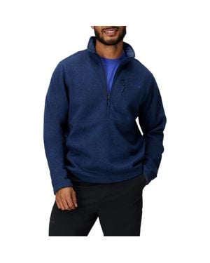 Marmot Drop Line Half Zip Fleece Jacket - Blue
