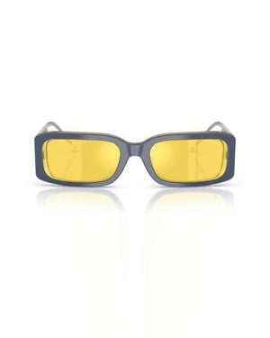 DIESEL 53Mm Rectangular Sunglasses - Yellow