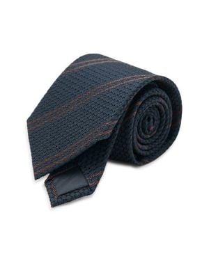 Mango Silk Microstructure Tie - Blue