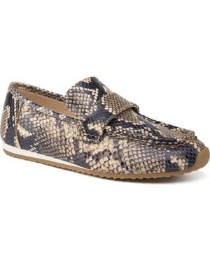 J/Slides Palmer Leather Loafer - Gray
