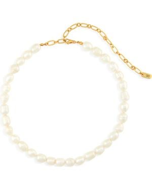 Dean Davidson Verona Baroque Pearl Necklace - Metallic