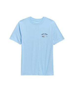 Salty Crew Kids' Boat Repair Cotton Graphic T-Shirt - Blue