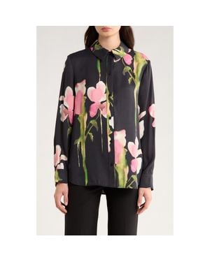 Stine Goya Print Button Front Shirt - Blue