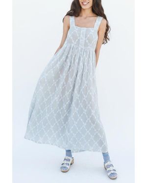 Ace & Jig Gabby Button-Up Ankle Length Dress - Blue