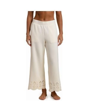 La Blanca Cloudset Eyelet Detail Lounge Pants - Natural