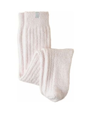 Softies Marshmallow Slouchy Socks With Grippers - White