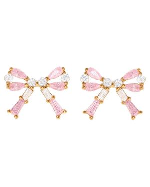 Girls Crew Chass Bow Stud Earrings - Pink