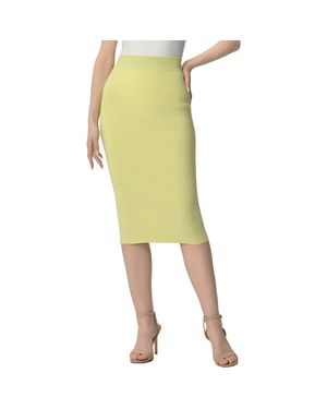 Kimi + Kai Knit Pencil Skirt - Yellow