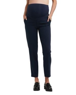 Ripe Maternity Alexa Classic Cropped Maternity Work Pant - White