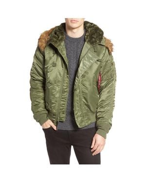 Alpha Industries N-2B Short Hooded Parka - Green