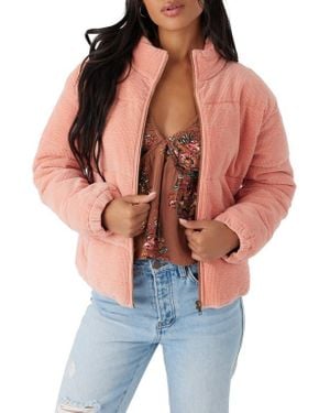 O'neill Sportswear Novah Quilted Corduroy Jacket - Orange