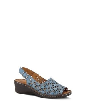 Spring Step Belizana Wedge Sandal - Blue