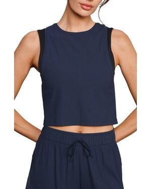 Rhone Lightspeed Layered Performance Tank - Blue