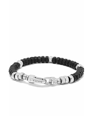 Nialaya Hexagon Onyx Beaded Bracelet - Multicolor