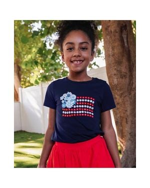 Lands' End Girls Graphic Tee - Multicolor