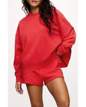 nuuds Classic French Terry Crewneck Sweatshirt - Red