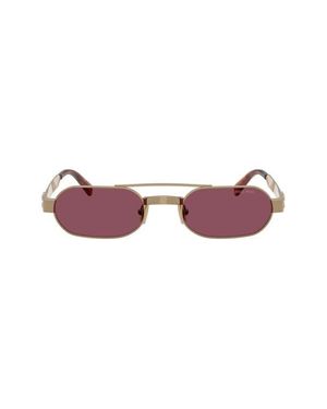 Miu Miu 52Mm Oval Sunglasses - Red