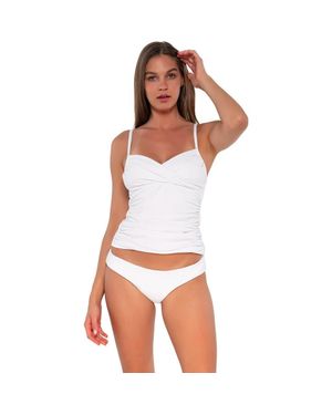Sunsets Simone Tankini Swimsuit Top - White