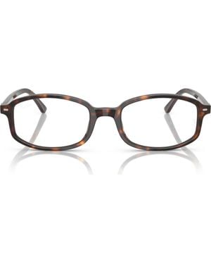 Ray-Ban 52Mm Irregular Optical Glasses - Brown