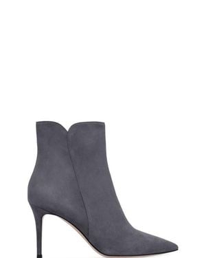 Gianvito Rossi Levy 85 Bootie - Gray