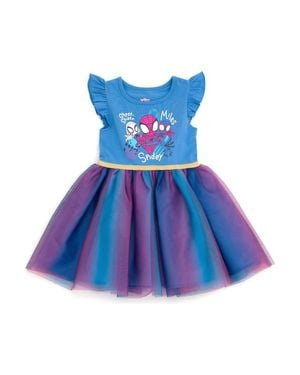 Marvel Spidey And His Amazing Friends Sleeveless Tutu Dress - Blue