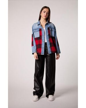 Blue Revival Your Ex Boyfriends Shacket - Blue
