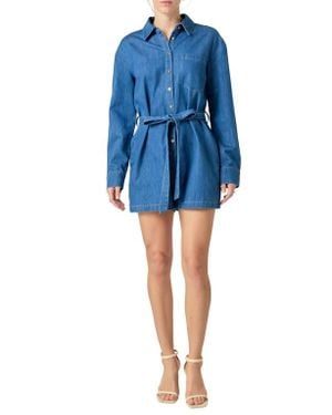 English Factory Long Sleeve Romper - Blue