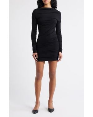 ARTLESS FOREVER Romy Ruched Cocktail Minidress - Black