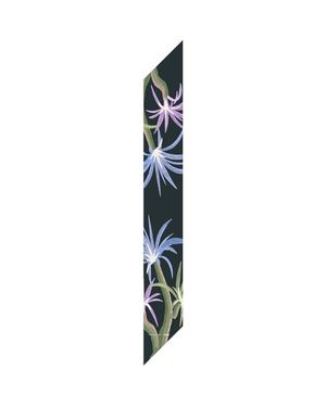 Lost Pattern X Nybg Oasis Charms Silk Chiffon Neck Scarf - Blue