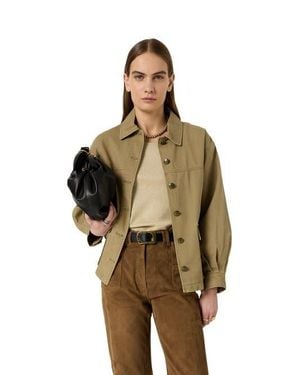 Gerard Darel Tyana Boxy Denim Jacket - Multicolor