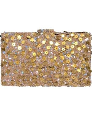 Simitri Floral Sequin Kitsch Clutch - Metallic