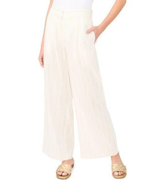 Vince Camuto Pleated Wide Leg Pants - White