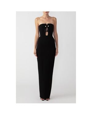 SAU LEE Imani Strapless Gown - Black