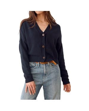 Paneros Clothing Diana Cropped Cardigan - Black