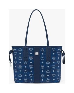 MCM Small Liz Shopper - Blue