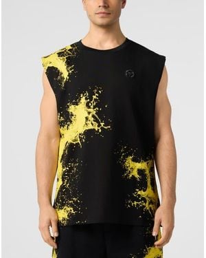 Philipp Plein Tank Top Splash - Black