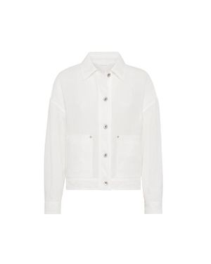 Brunello Cucinelli Outerwears in White | Lyst