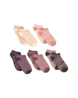 Felina Assorted 10-Pack No Show Socks - Pink