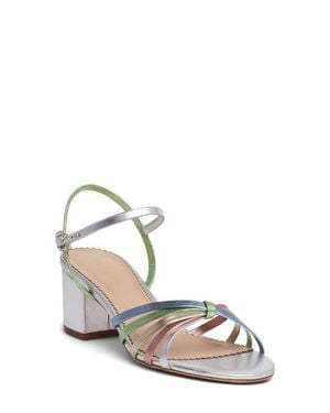 Cinq À Sept Nicole Metallic Ankle Strap Sandal - Multicolor