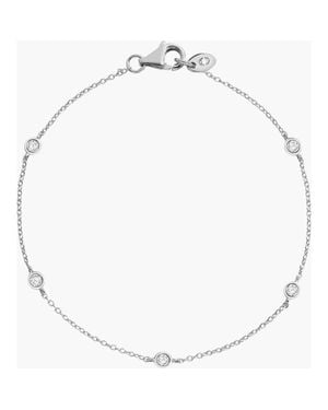 AUrate New York Lab Grown Sapphire Station Bracelet - Metallic