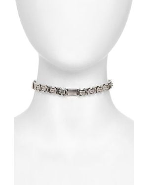 Child Of Wild The Cory Link Choker Necklace - White