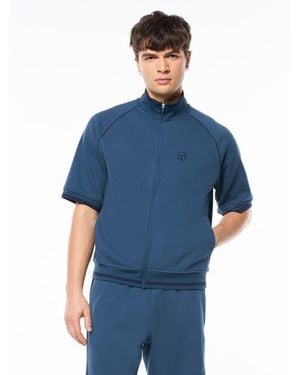 Sergio Tacchini Pannello Short Sleeve Track Jacket - Blue
