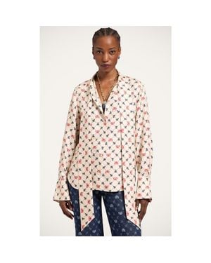 La DoubleJ Ascot Shirt - White